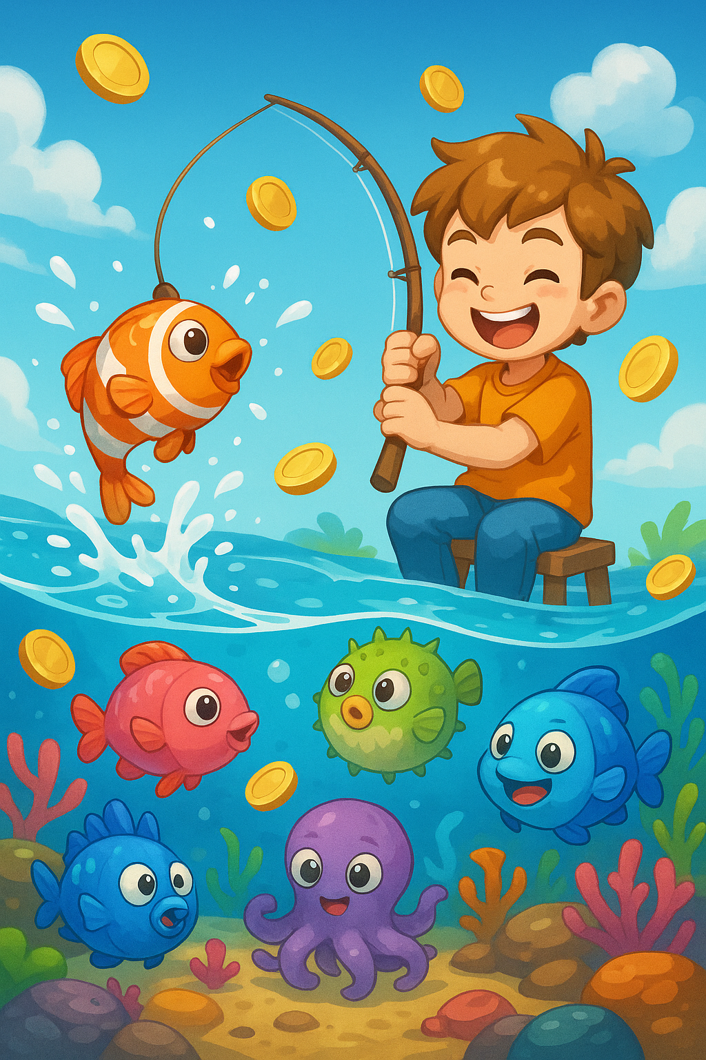 Ang Saya ng Happy Fishing Game