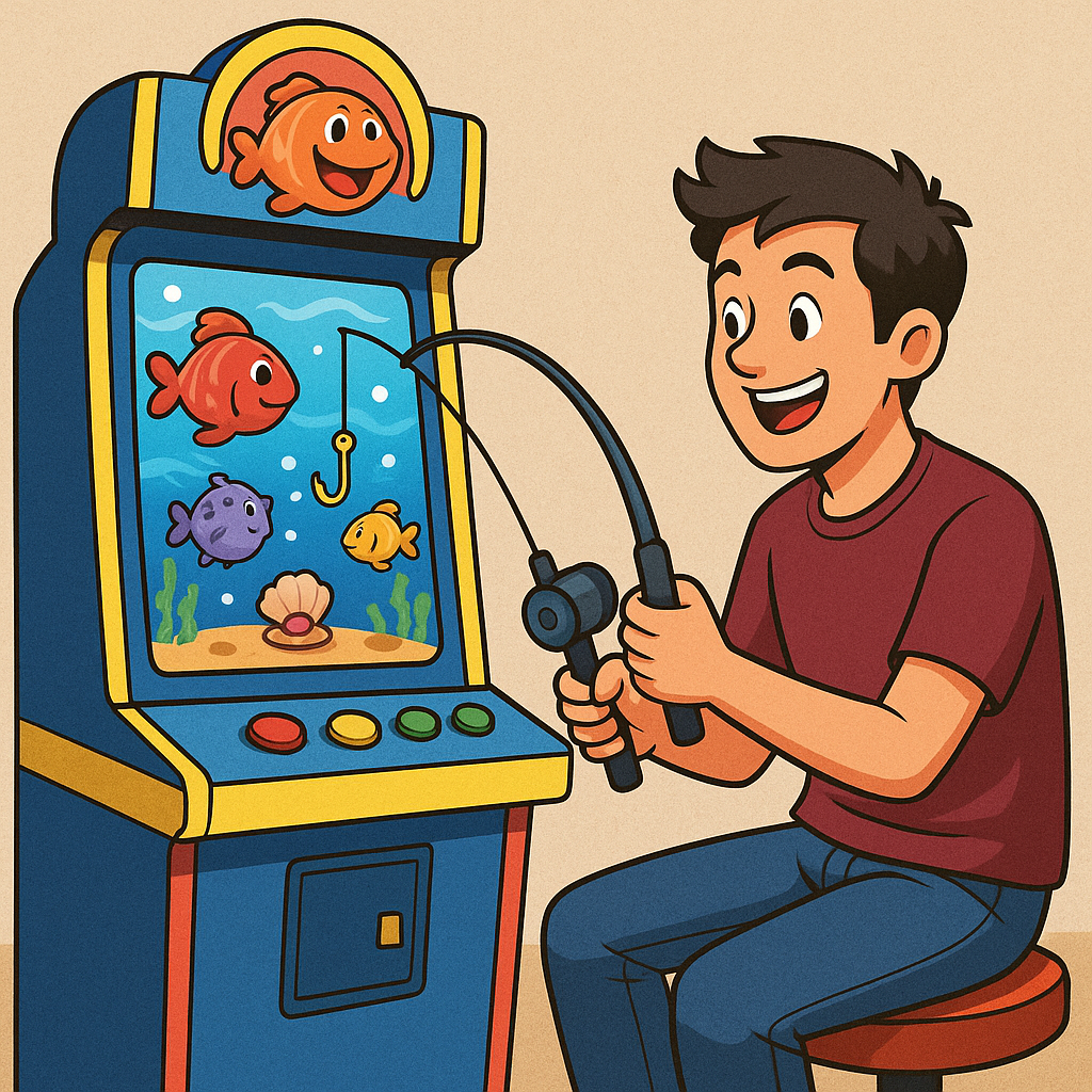 Tuklasin ang Saya sa Happy Fishing Game